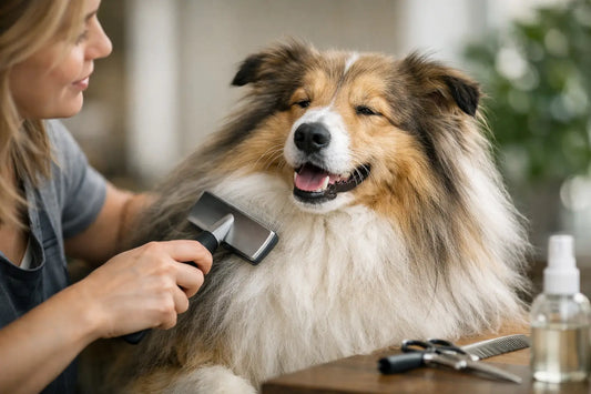 Vachtverzorging langharige hond zonder stress